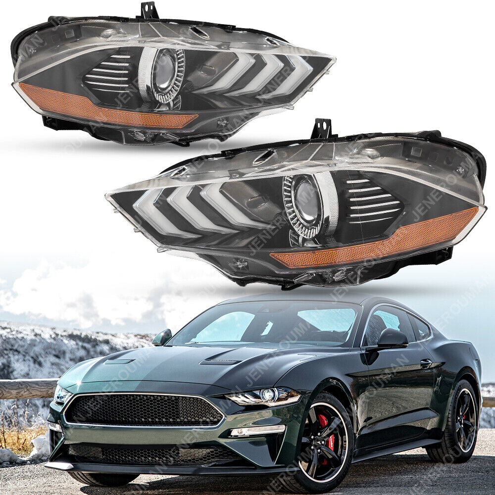 Ford Mustang Full LED Projector Headlights For 18-23 DRL LH RH - Infinity Auto Parts