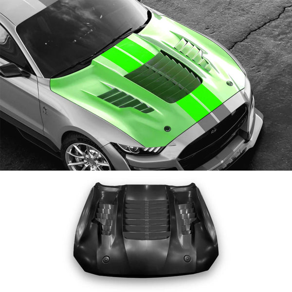 Ford Mustang GT500 KR Style Aluminum Hood For 2018 - 2023 - Infinity Auto Parts 