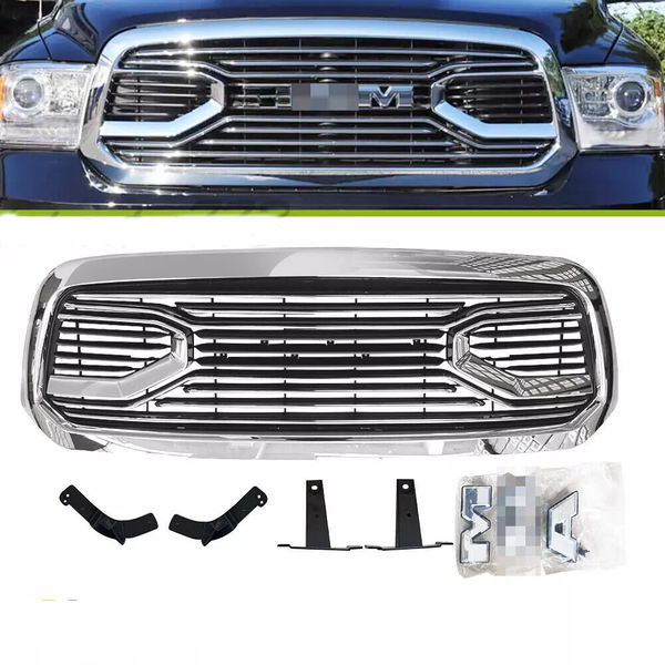 RAM 1500 GRILLE 2013-2018 W/EMBLEM - Infinity Auto Parts 