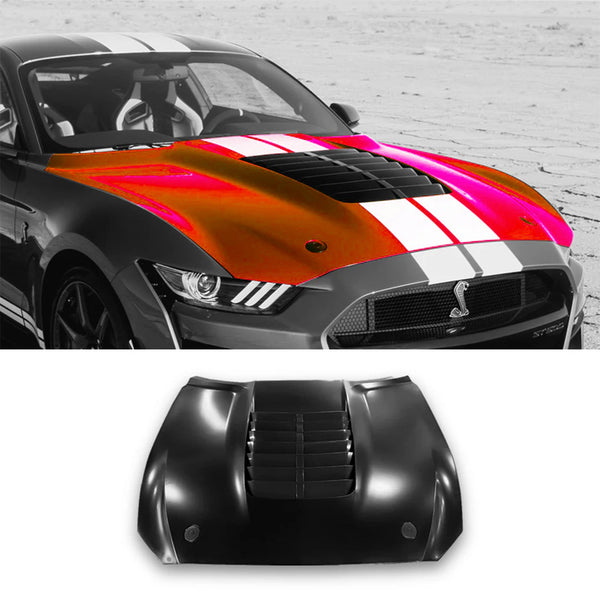 Ford Mustang Hood GT500 Style Aluminum For 2015-2017 - Infinity Auto Parts 