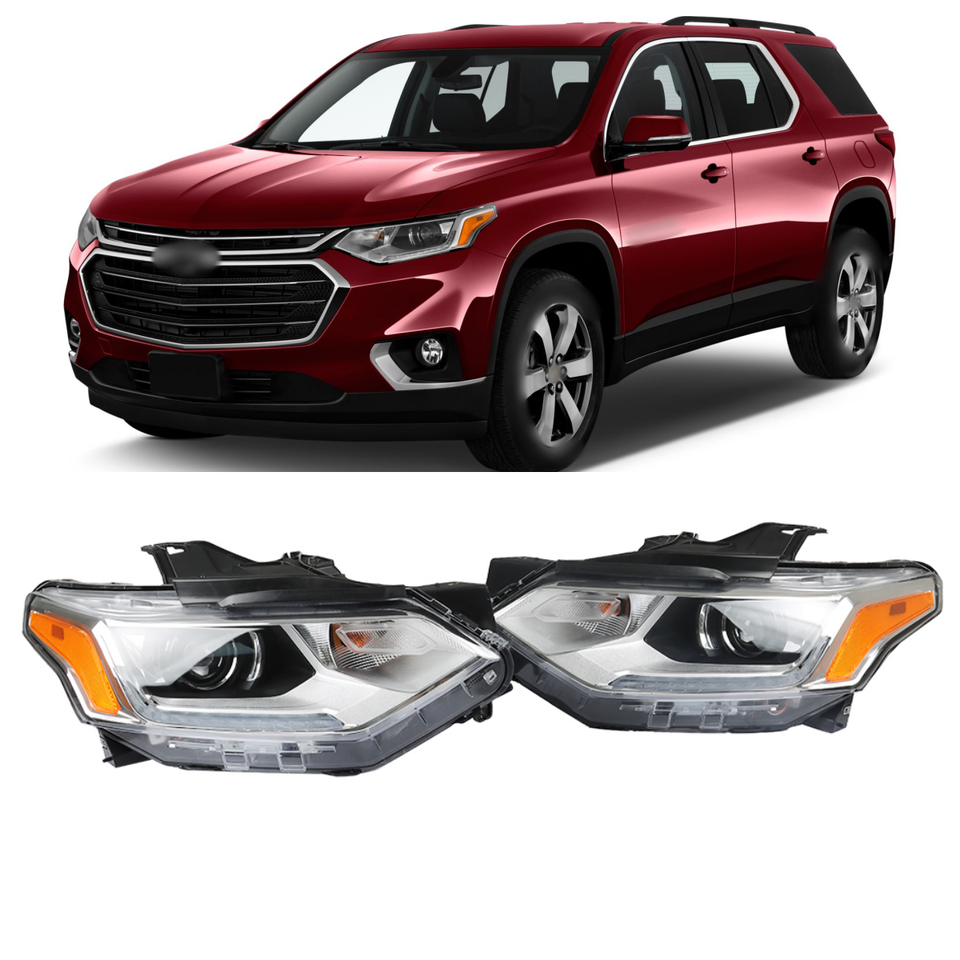 Chevy Traverse Headlight Set W/Computer/Bulb 2018-2021 - Infinity Auto Parts 