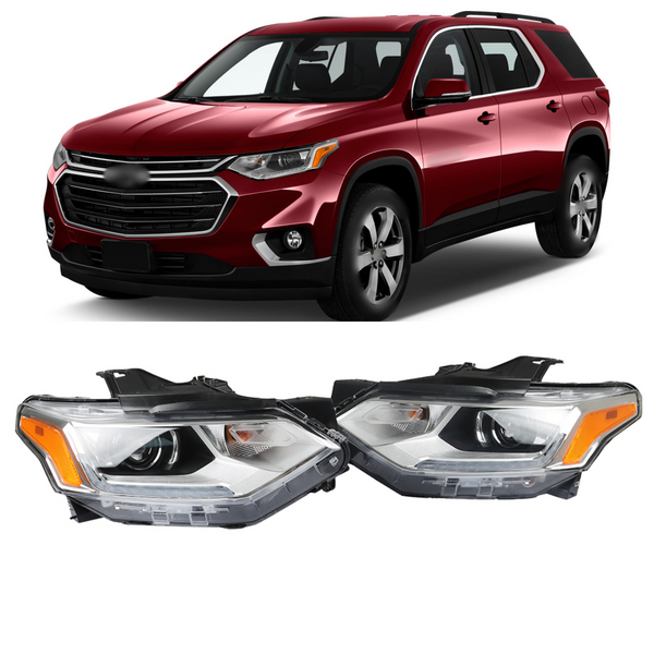 Chevy Traverse Headlight Set W/Computer/Bulb 2018-2021 - Infinity Auto Parts 