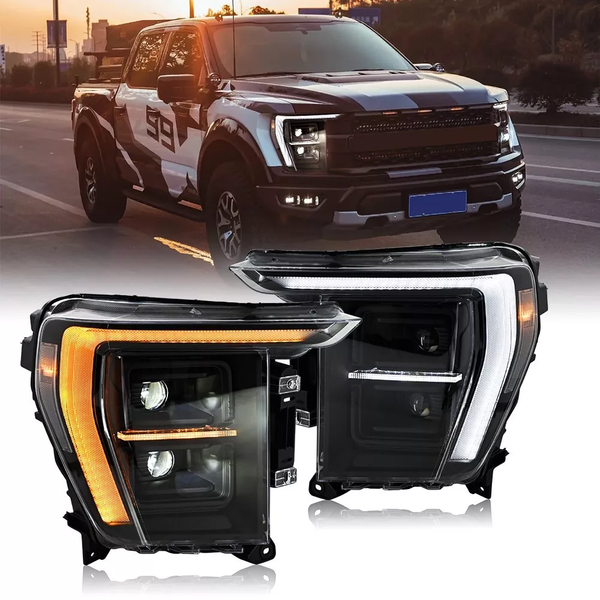 Ford F-150 LED DRL Headlights SET For 2021-2023 - Infinity Auto Parts 