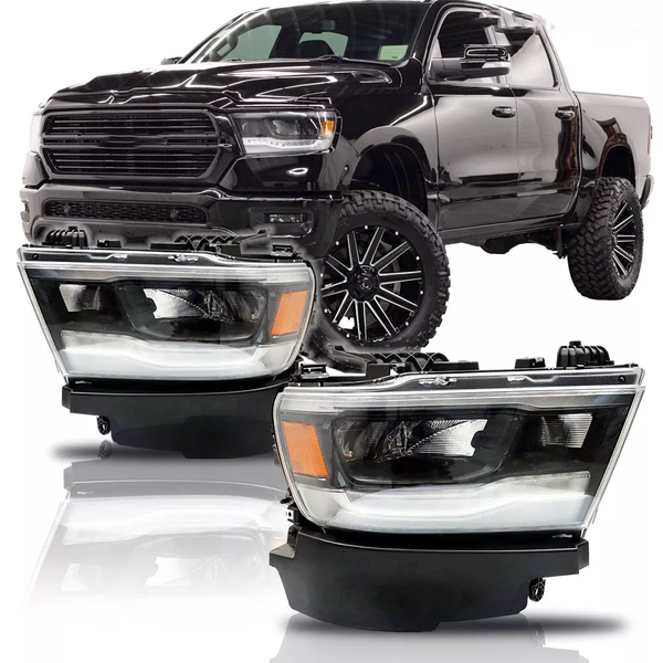 RAM 1500 Full LED w/DRL Reflector Headlight SET 2019-2024 - Infinity Auto Parts 