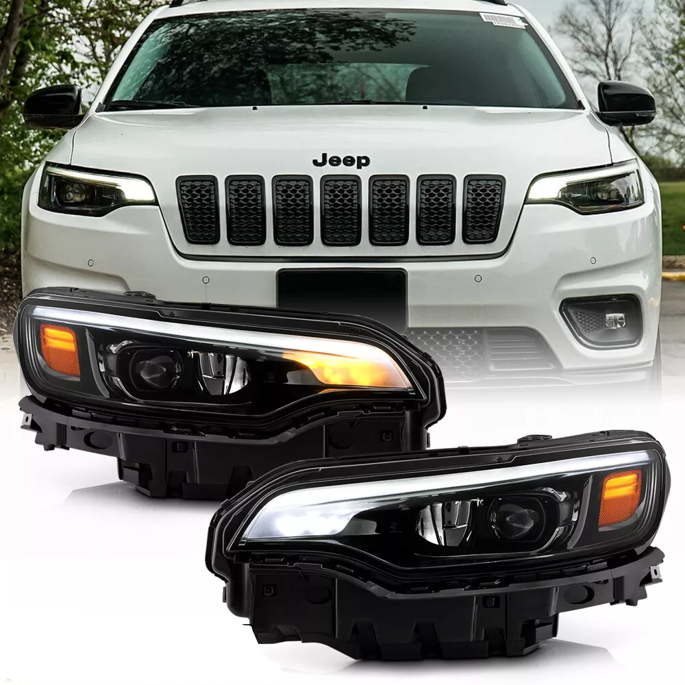 2019-2022 Jeep Cherokee Headlight Set LH+RH - Infinity Auto Parts 