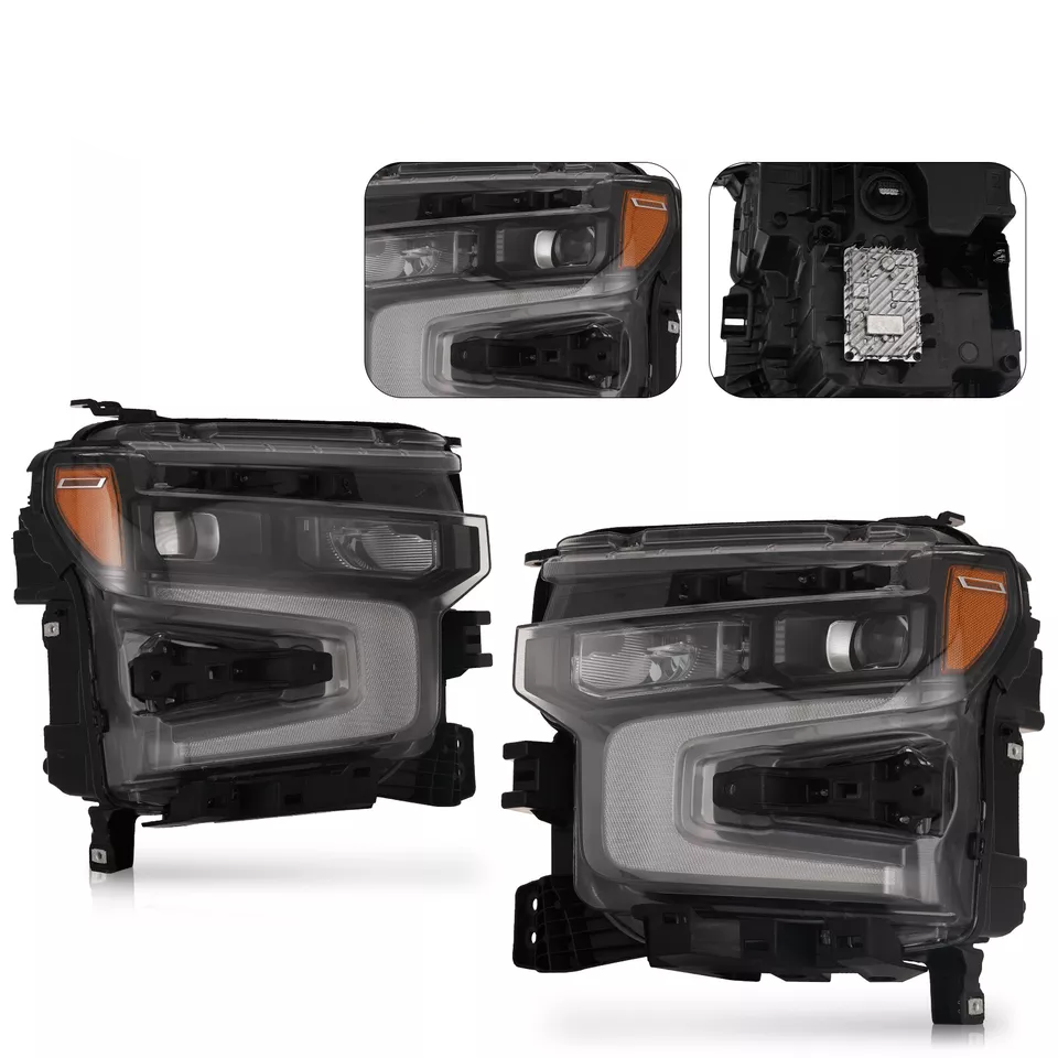 2022-2024 Chevrolet Silverado Headlight Set LED - Infinity Auto Parts 