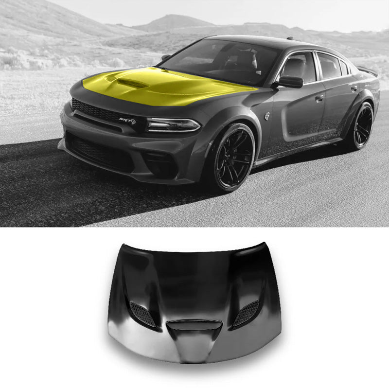 2020 dodge charger widebody fog lights Replacement HELLCT Style HOOD With SCOOP for Dodge Charger 2015-2020 – Infinity Auto Parts