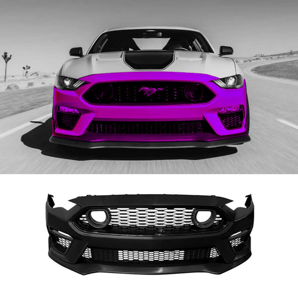 Ford Mustang Mach 1 Style with Grille Led Light Front Bumper 2018-2023 - Infinity Auto Parts 