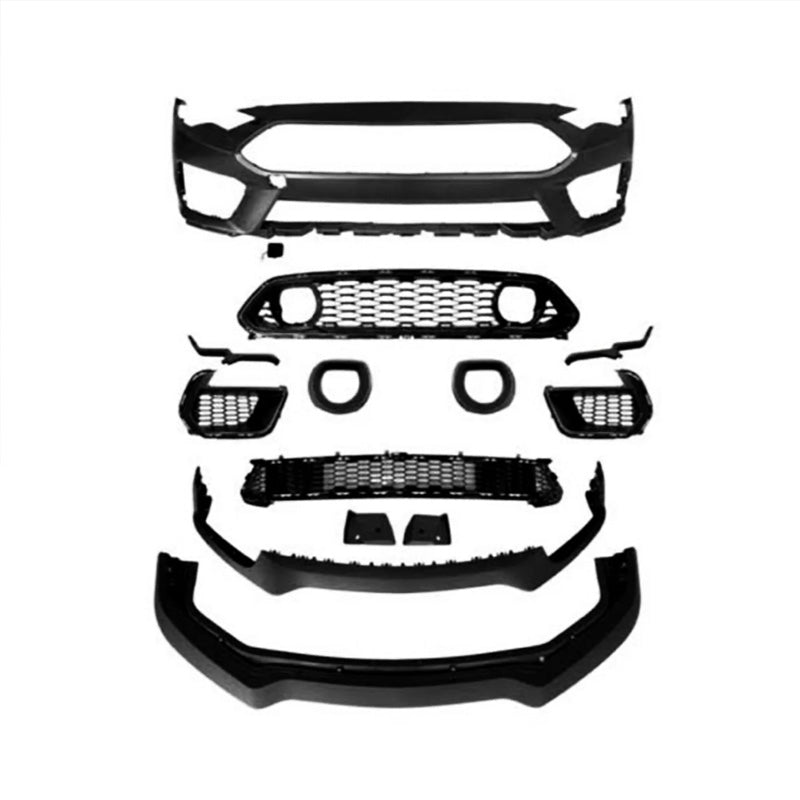 Ford Mustang Mach 1 Style with Grille Led Light Front Bumper 2018-2023 - Infinity Auto Parts 