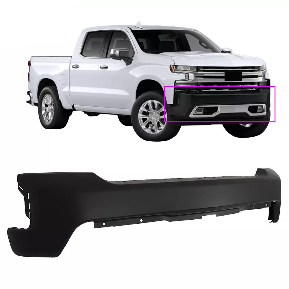 Chevy Silverado 1500 2019-2021 Front Bumper Bar W/O Sensor Holes - Infinity Auto Parts 