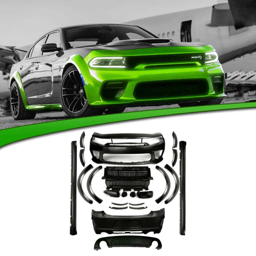 015-2023 Dodge Charger Full Complete  SRT Hellcat Widebody Kit Front and Rear Bumper - Infinity Auto Parts 