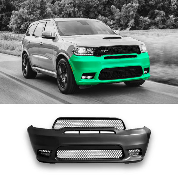 Front Bumper Kit with LED Fog Lights SRT Style For Dodge Durango 2016-2019 - Infinity Auto Parts 