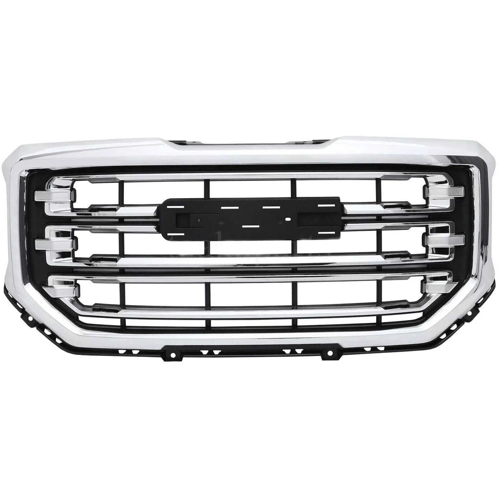 2016-2018 GMC Sierra 1500 Front Bumper Face Bar Chrome & Fog Lights Assembly - Infinity Auto Parts 