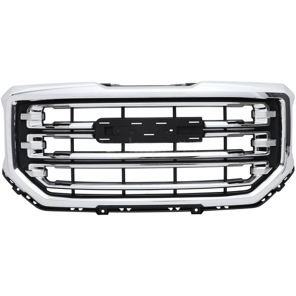 2016-2018 GMC Sierra 1500 Front Bumper Face Bar Chrome & Fog Lights Assembly - Infinity Auto Parts 