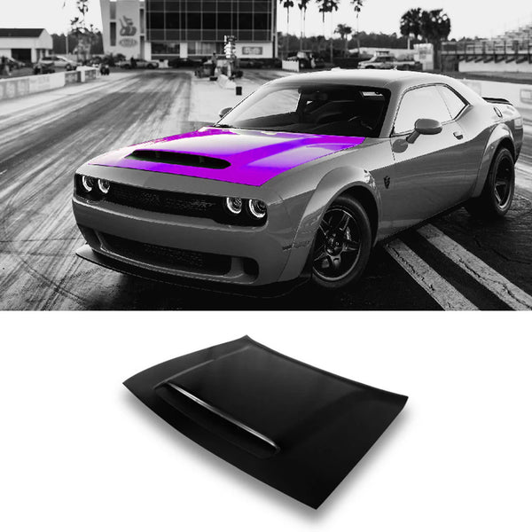 DEMON Style Hood with VENT, 2012-2023 Dodge Challenger - Infinity Auto Parts 