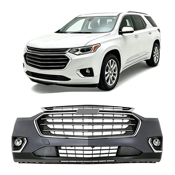 Chevrolet Traverse Complete Front Bumper Assembly FOR 2018-2021 - Infinity Auto Parts 