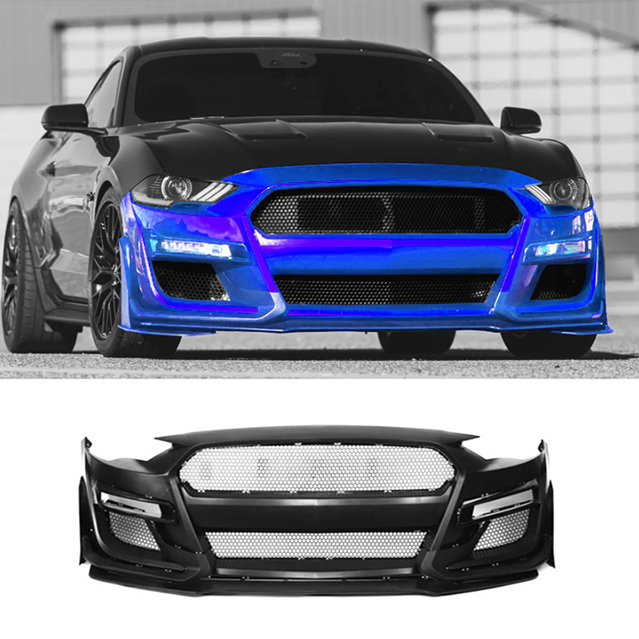 Ford Mustang GT500 Style Front Bumper Fit 2018-2023
