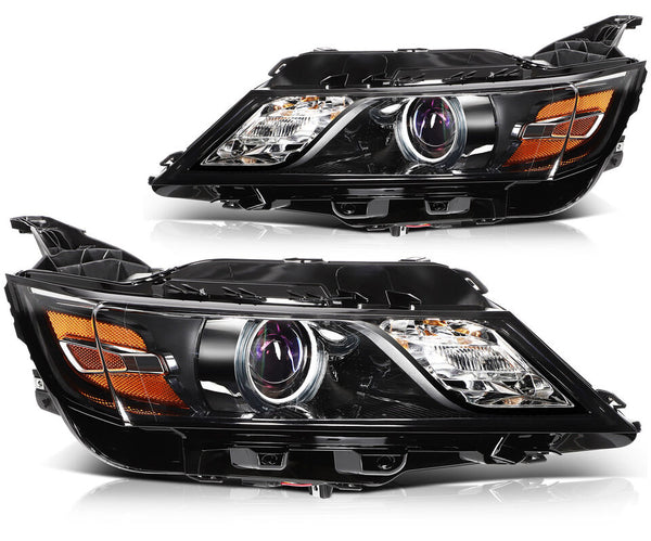 Chevy Chevrolet Impala Black Projector Headlights Pair For 2014-2020 - Infinity Auto Parts 