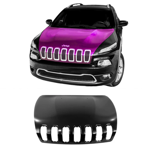 2014-2018 Jeep Cherokee Hood "Aluminum" - Infinity Auto Parts 