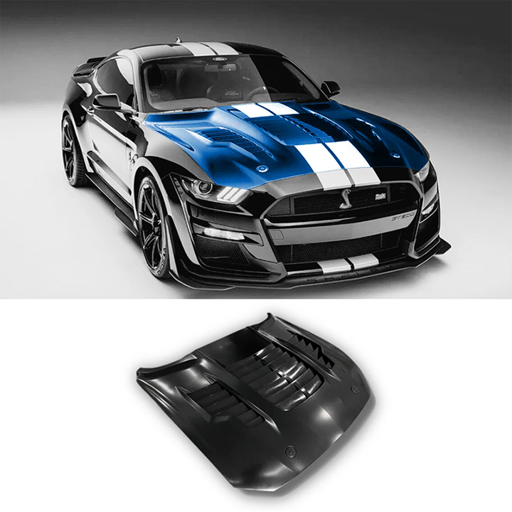 Ford Mustang GT500 KR Style Aluminum Hood For 2015 - 2017