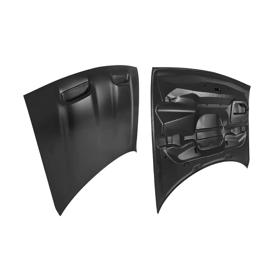 Redeye Hood Bezels For Dodge Challenger 2019-2020 – Left & Right Pair – Black Plastic